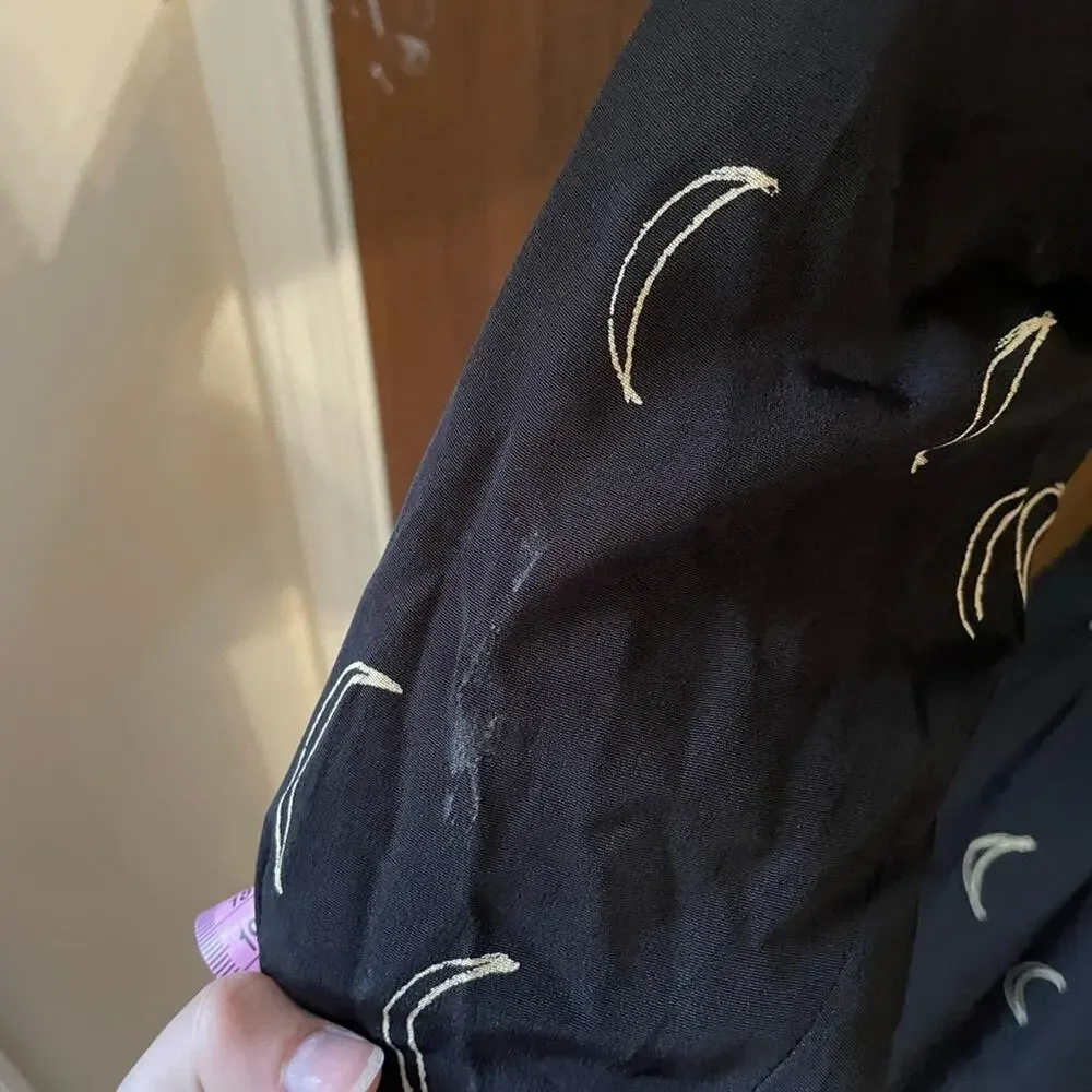 Vtg Witch moon midi dress black - Picture 5 of 10